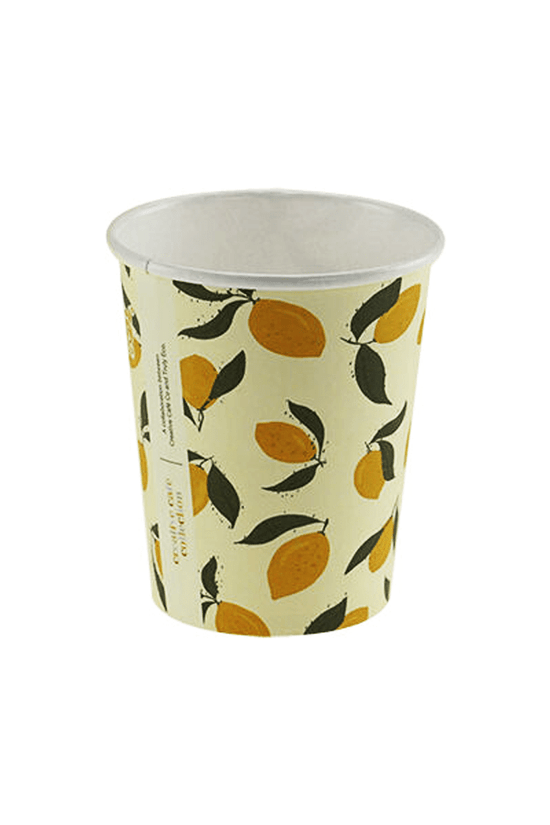 8oz (80mm) Cafe Collection Art Single Wall Paper Coffee Cup - 1000/CTN - TEM IMPORTS™
