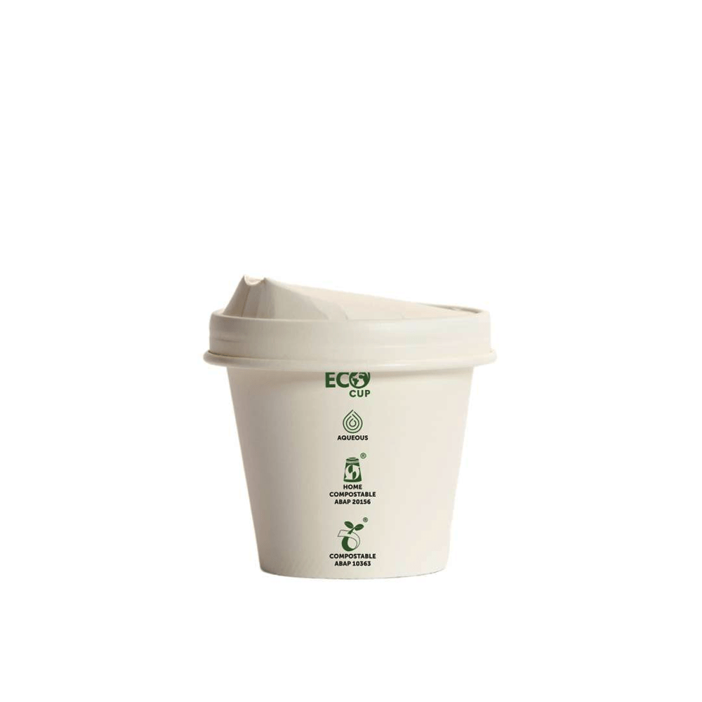 8oz (90mm) Truly Eco® Aqueous Single Wall Paper Cup White - 1000/CTN - TEM IMPORTS™