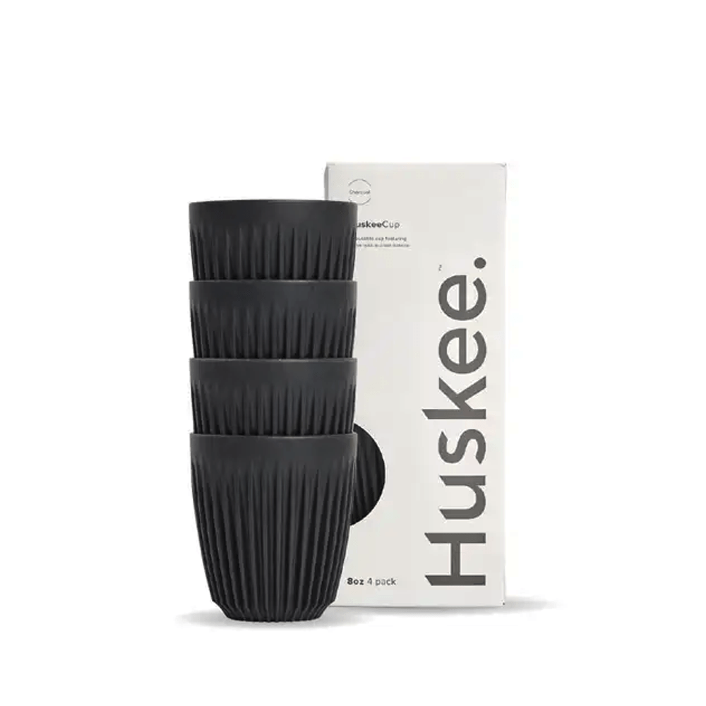 8oz Charcoal HuskeeCup 4 - Pack - TEM IMPORTS™