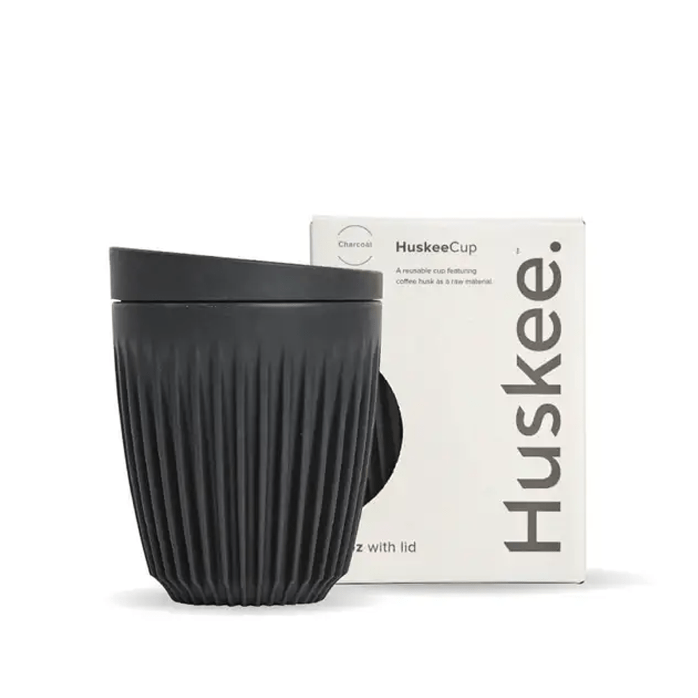 8oz Charcoal HuskeeCup & Lid - TEM IMPORTS™