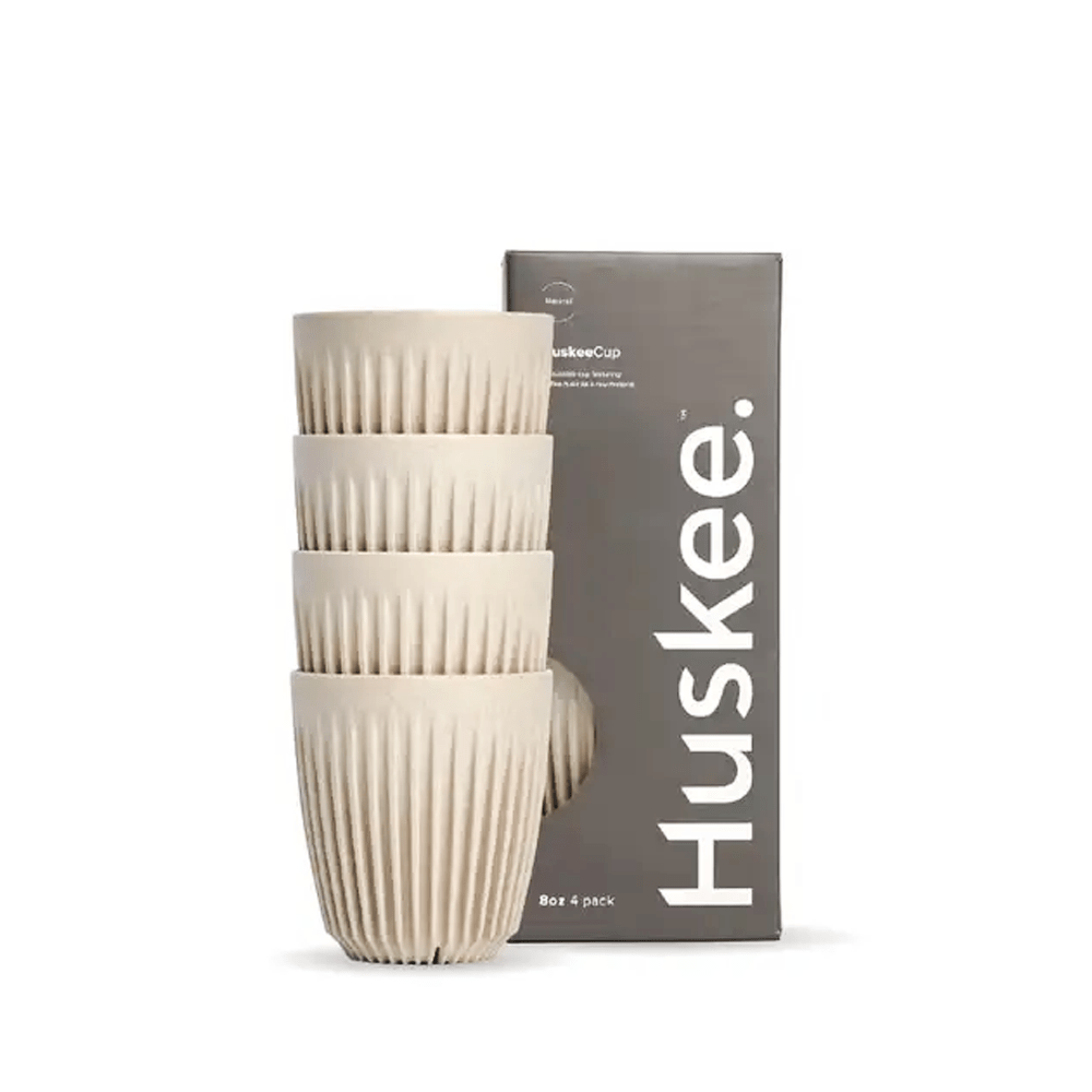 8oz Natural HuskeeCup 4 - Pack - TEM IMPORTS™