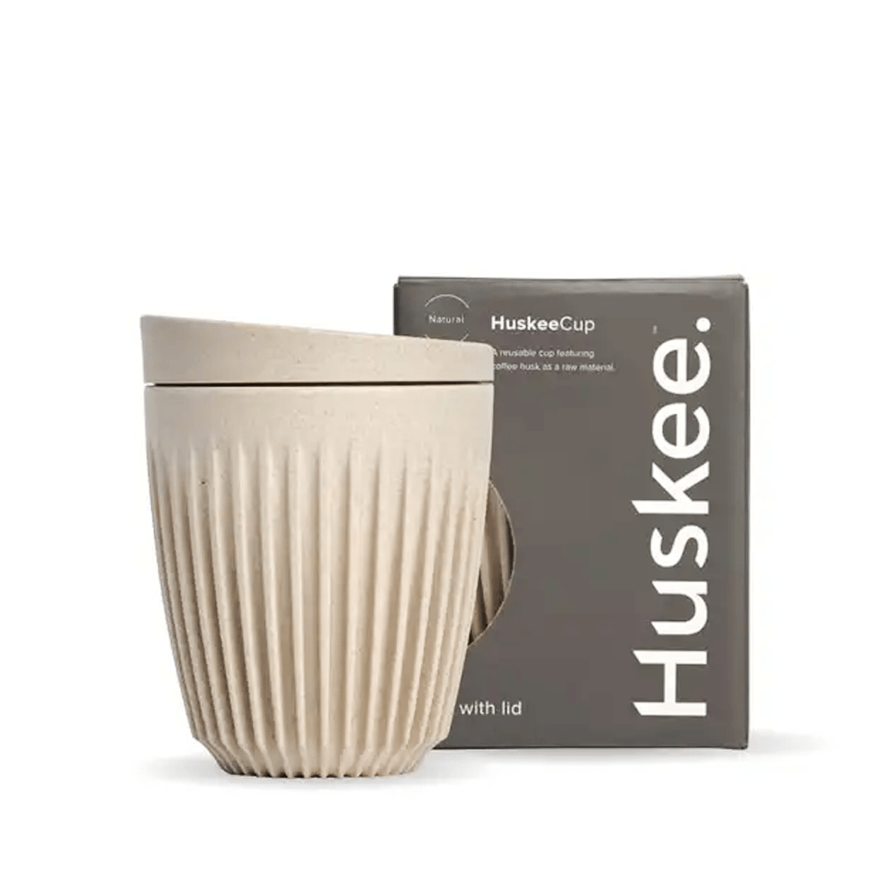 8oz Natural HuskeeCup & Lid - TEM IMPORTS™