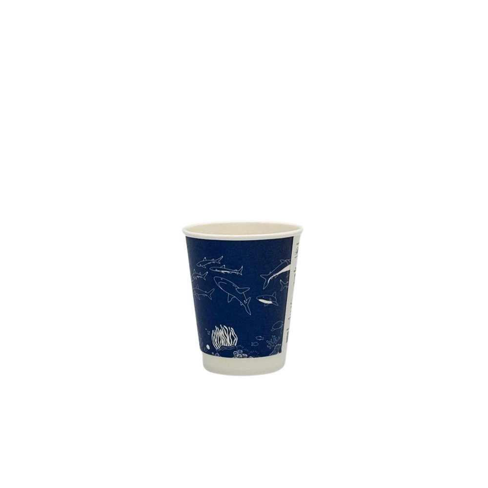 8oz/237mL Aqueous Coated DW (D/80mm) Paper Cup - Australia's Wonder - TEM IMPORTS™