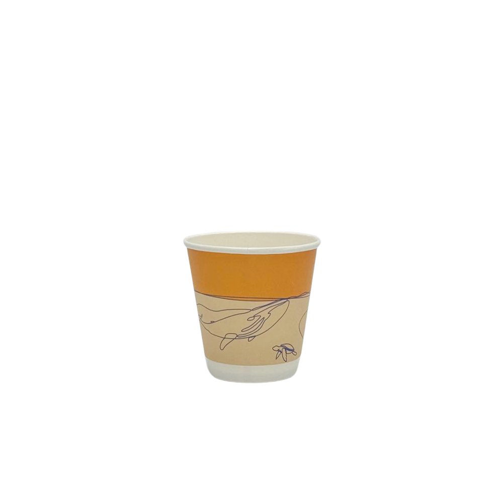 8oz/237mL Aqueous Coated DW (D/90mm) Paper Cup - Australia's Wonder - TEM IMPORTS™