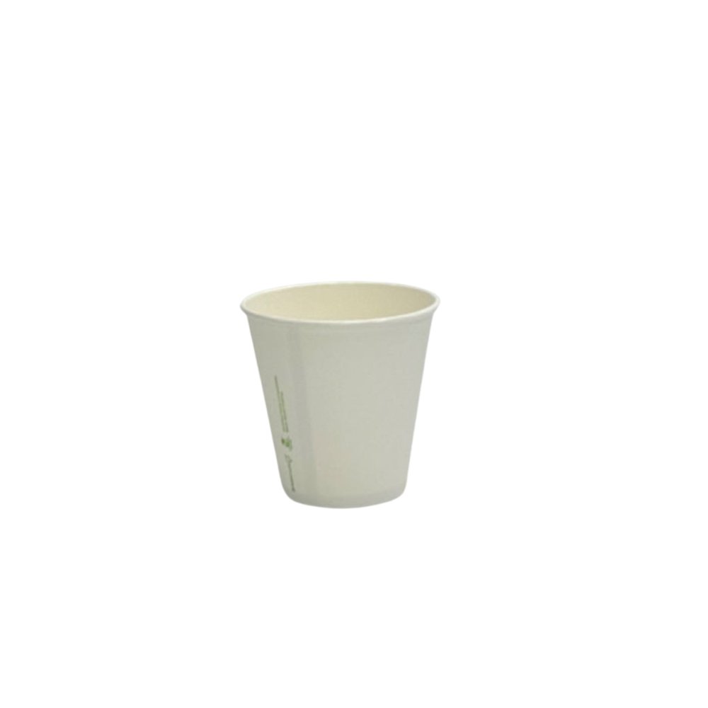 8oz/237mL Aqueous Coated SW (D/90mm) Paper Cup White - TEM IMPORTS™