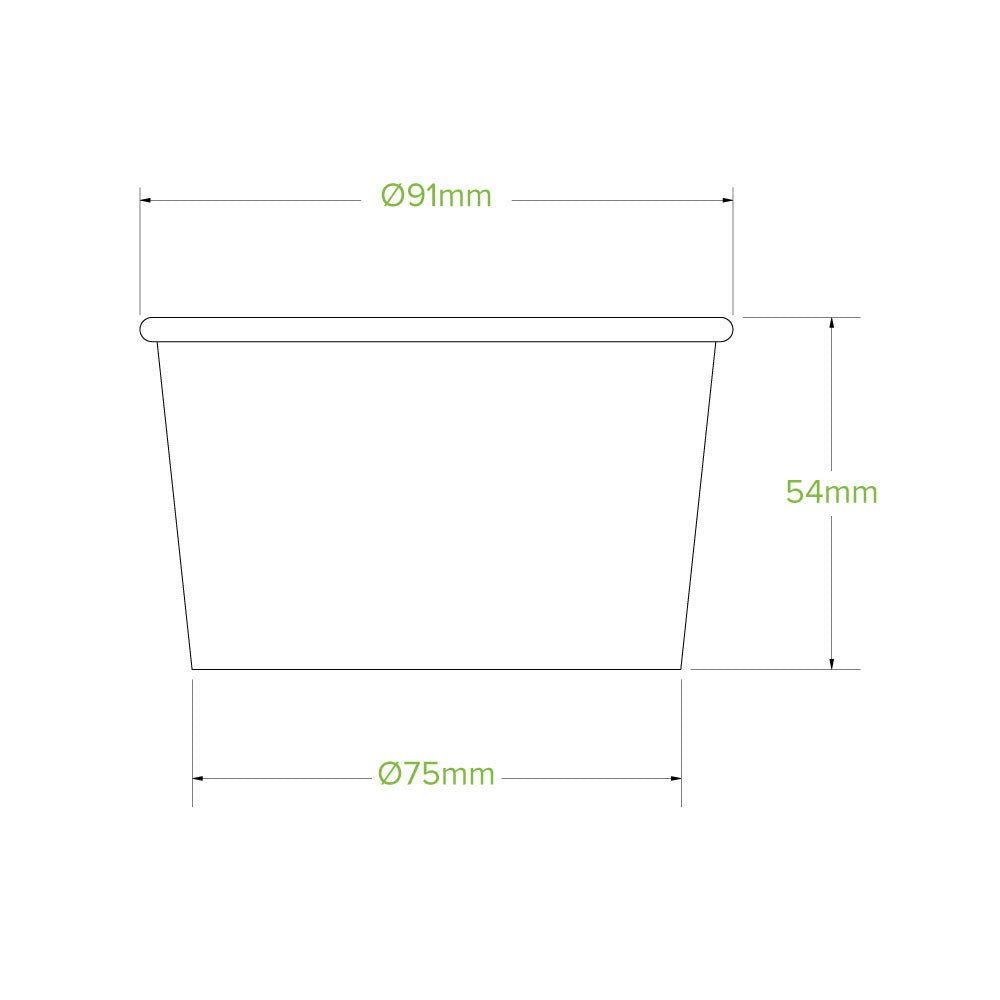 8oz/240mL Ice Cream BioCup - 1000pcs/Ctn - TEM IMPORTS™