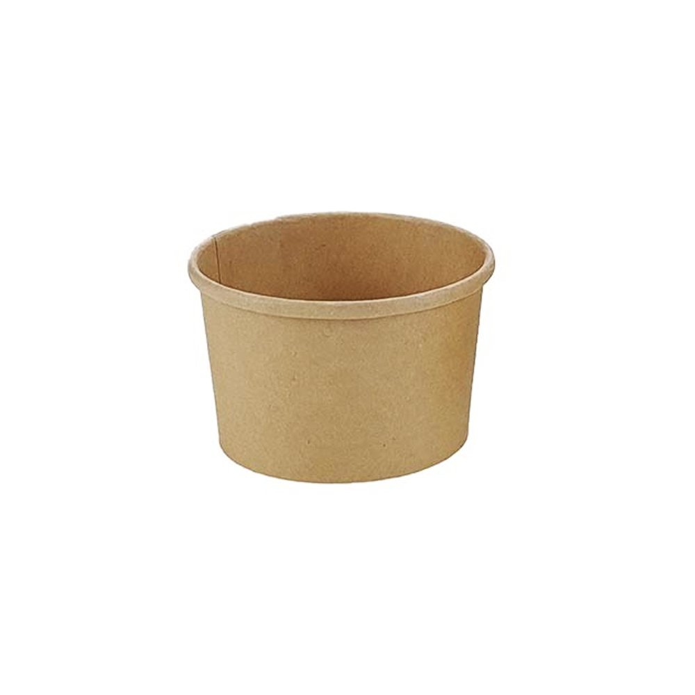 8oz/240mL PE Coated Kraft Paper Soup Cup - TEM IMPORTS™