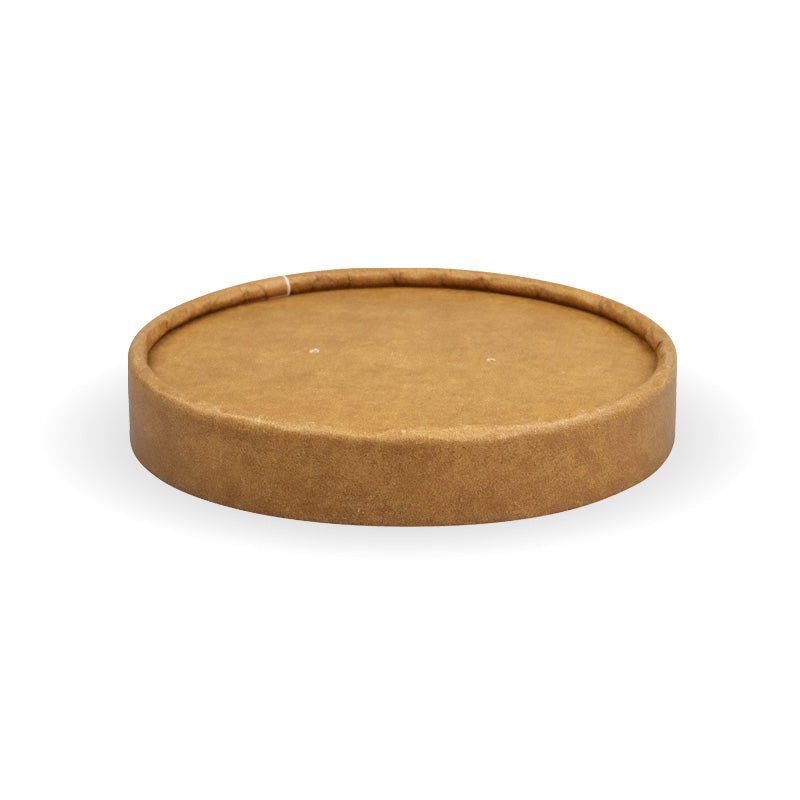 8oz/250mL Kraft Paper BioBowl Lid - 500pcs/Ctn - TEM IMPORTS™