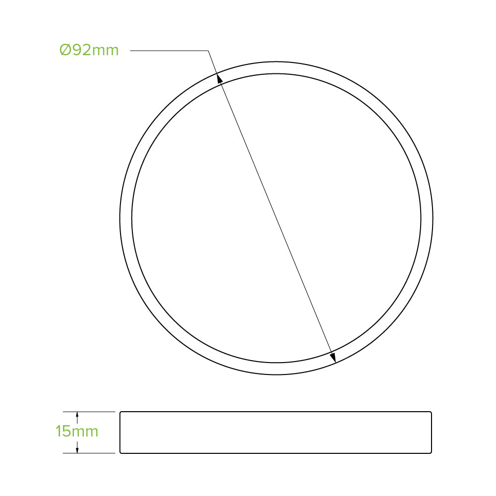 8oz/250mL White Paper BioBowl Lid - 500pcs/Ctn - TEM IMPORTS™