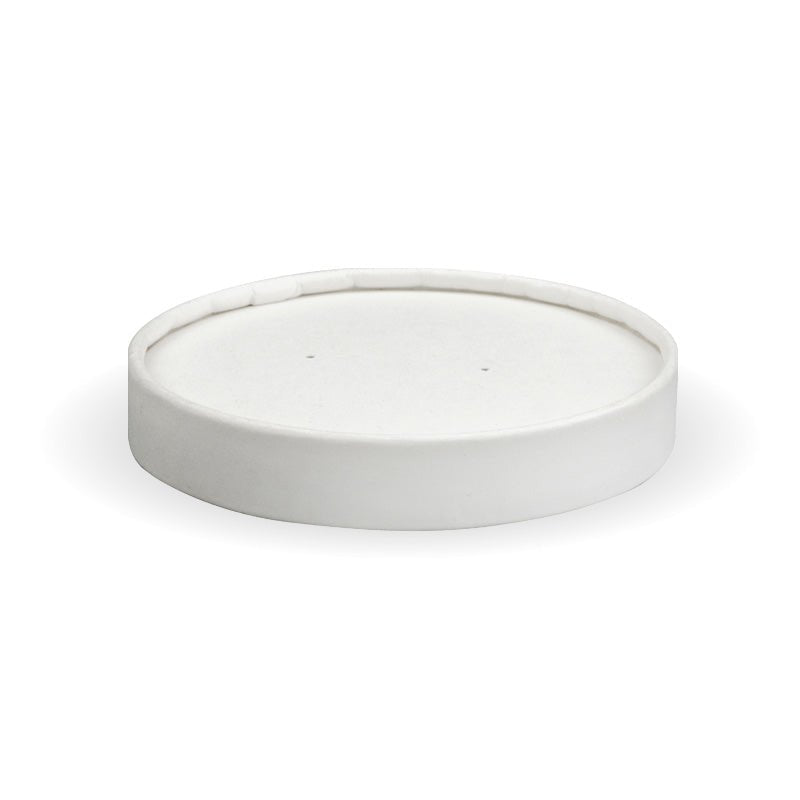 8oz/250mL White Paper BioBowl Lid - 500pcs/Ctn - TEM IMPORTS™