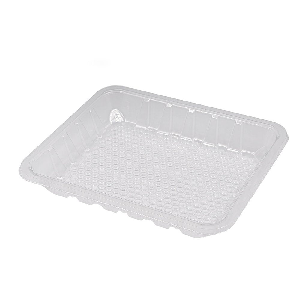 8x7" Clear LiquiLock RPET Meat Tray - TEM IMPORTS™