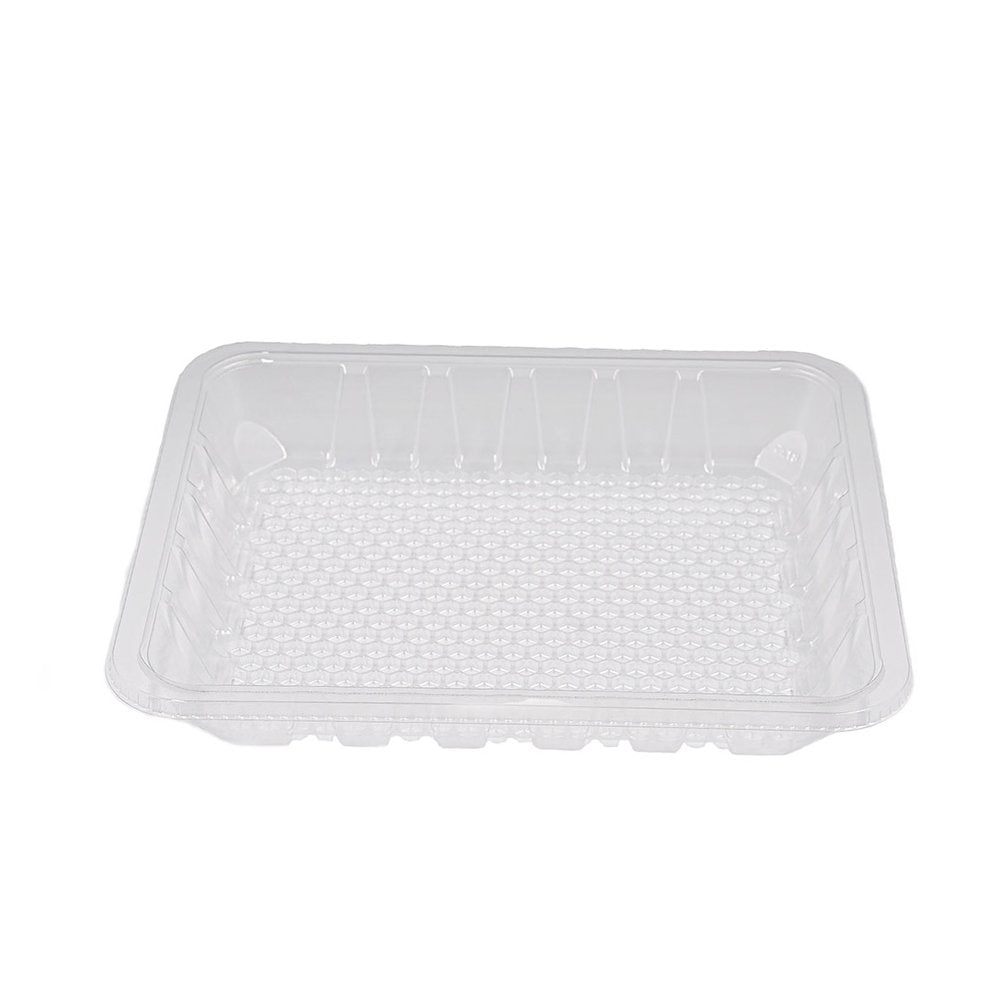 8x7" Clear LiquiLock RPET Meat Tray - TEM IMPORTS™