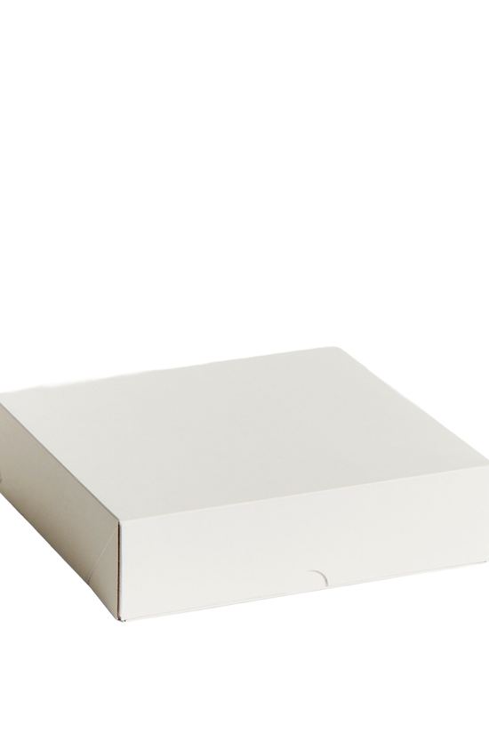 9" Inch Easy Fold White Corrugated Cake Box - 100/CTN - TEM IMPORTS™
