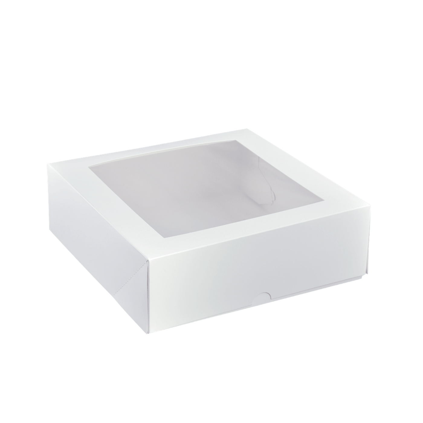 9 Inch Square Patisserie White Window Box - 200/CTN - TEM IMPORTS™