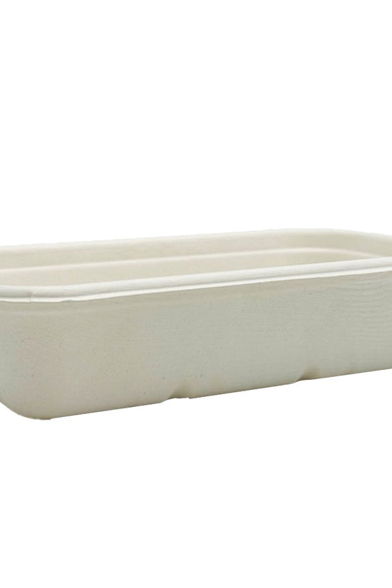 900mL White Sugarcane Rectangular Tray - TEM IMPORTS™