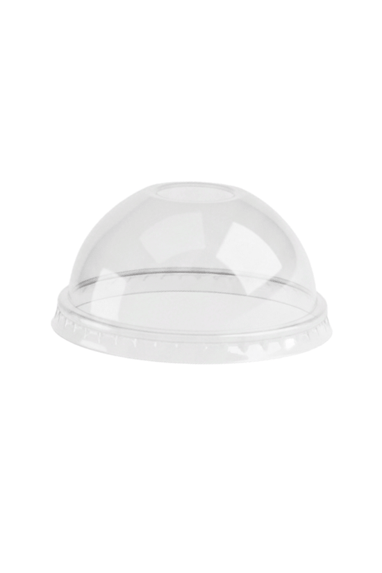 90mm Clear PET Dome Lid No Hole - Fits 5oz Pastel Cups - TEM IMPORTS™
