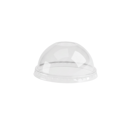 90mm Clear PET Dome Lid No Hole - Fits 5oz Pastel Cups - TEM IMPORTS™