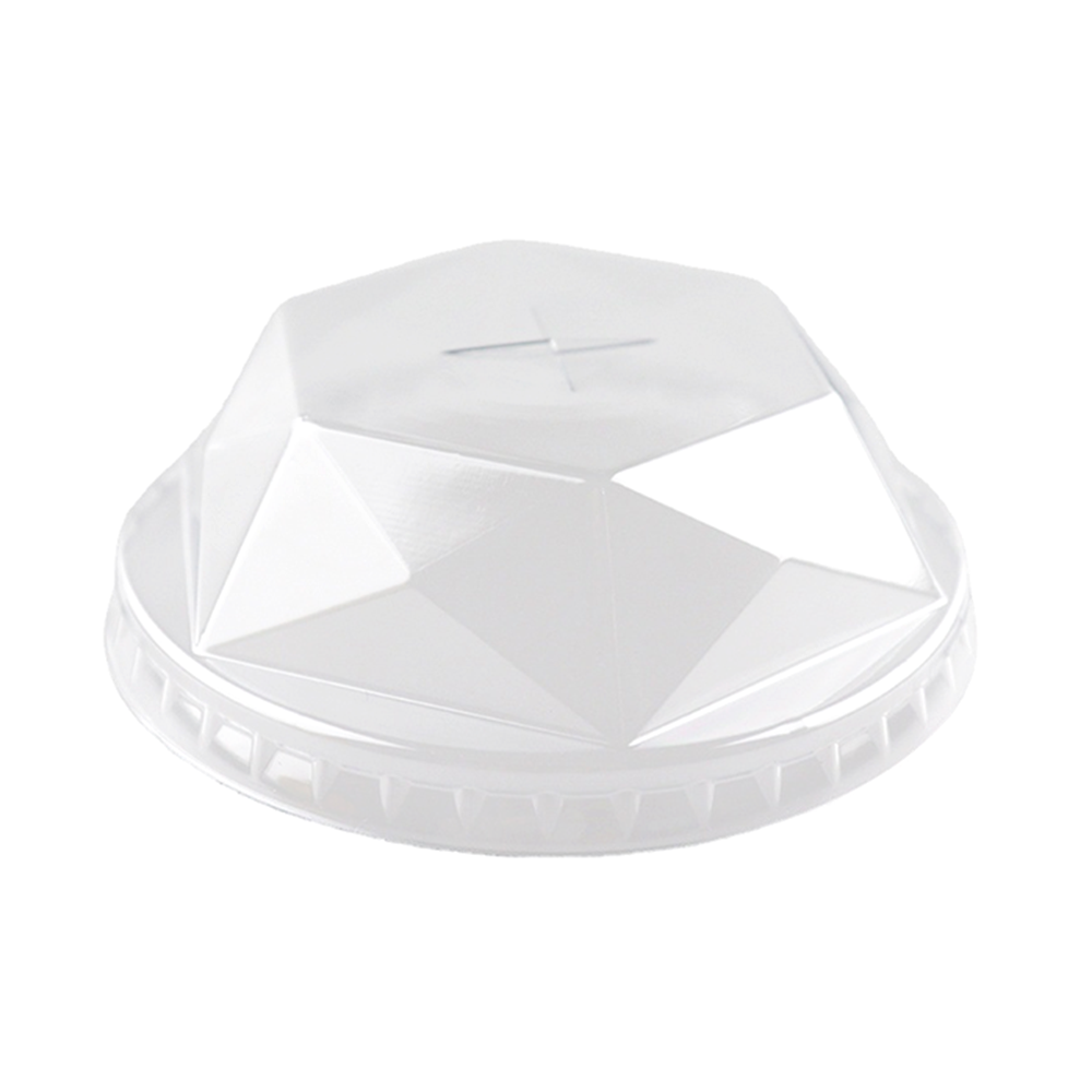 Clear PET (D/95mm) Diamond Lid X Slot Hole