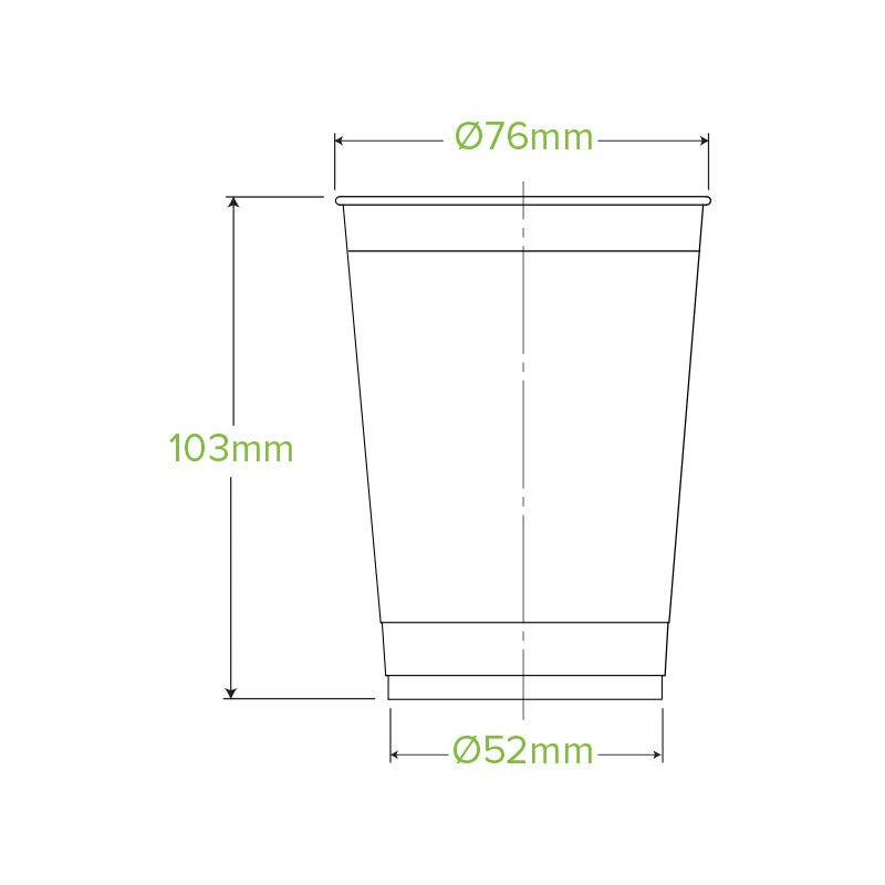 9oz/280mL (76mm) Clear PET BioCup - 2000pcs/ctn - TEM IMPORTS™