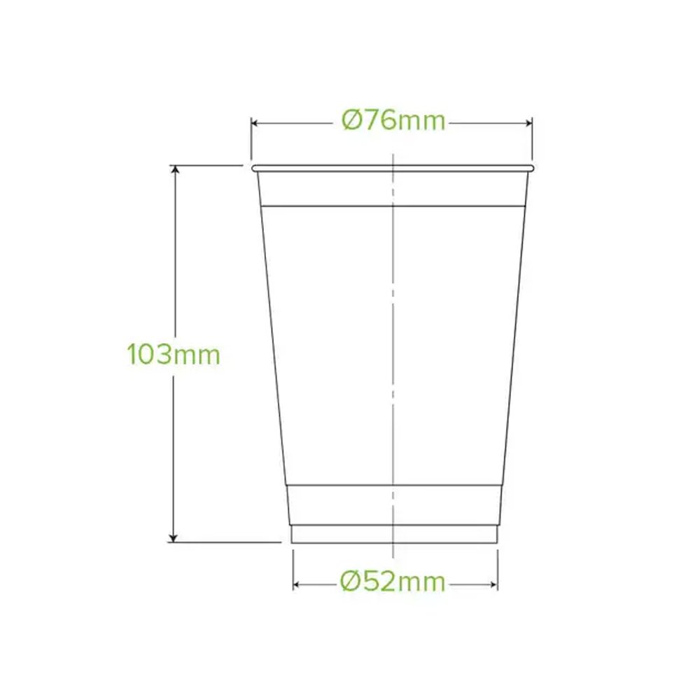 9oz/280mL Clear (76mm) PET Unbranded BioCup - 2000/CTN - TEM IMPORTS™