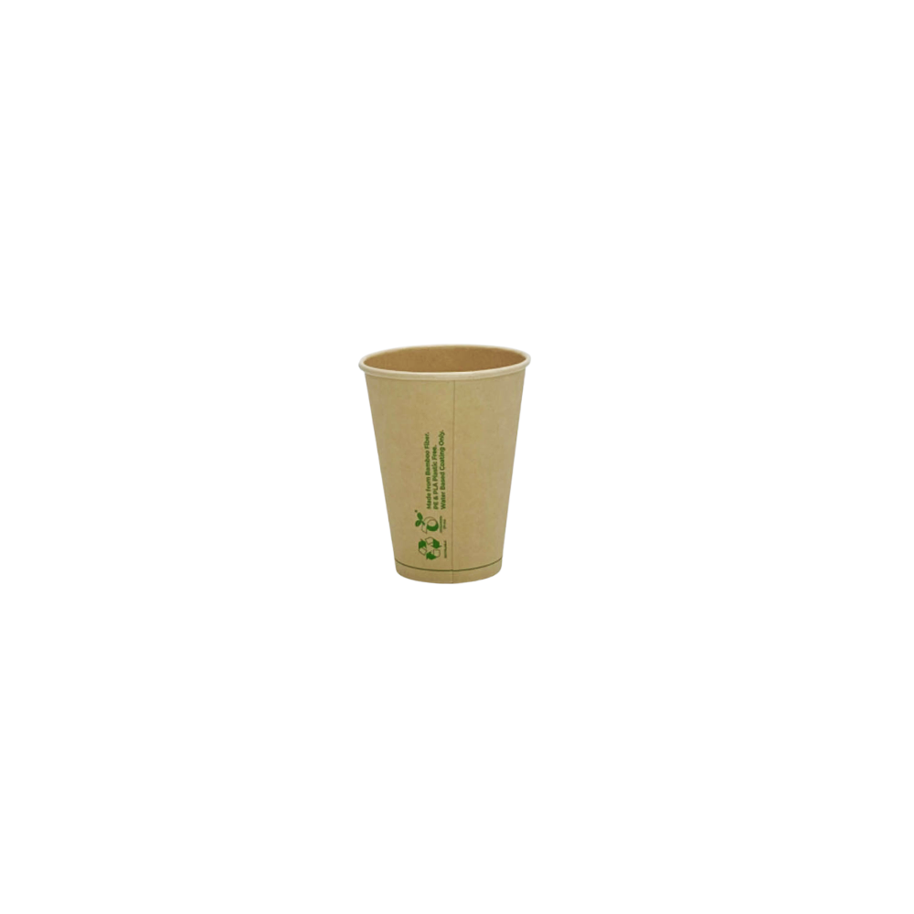 12oz/355mL Aqueous Coated SW (D/90mm) Bamboo Paper Cup