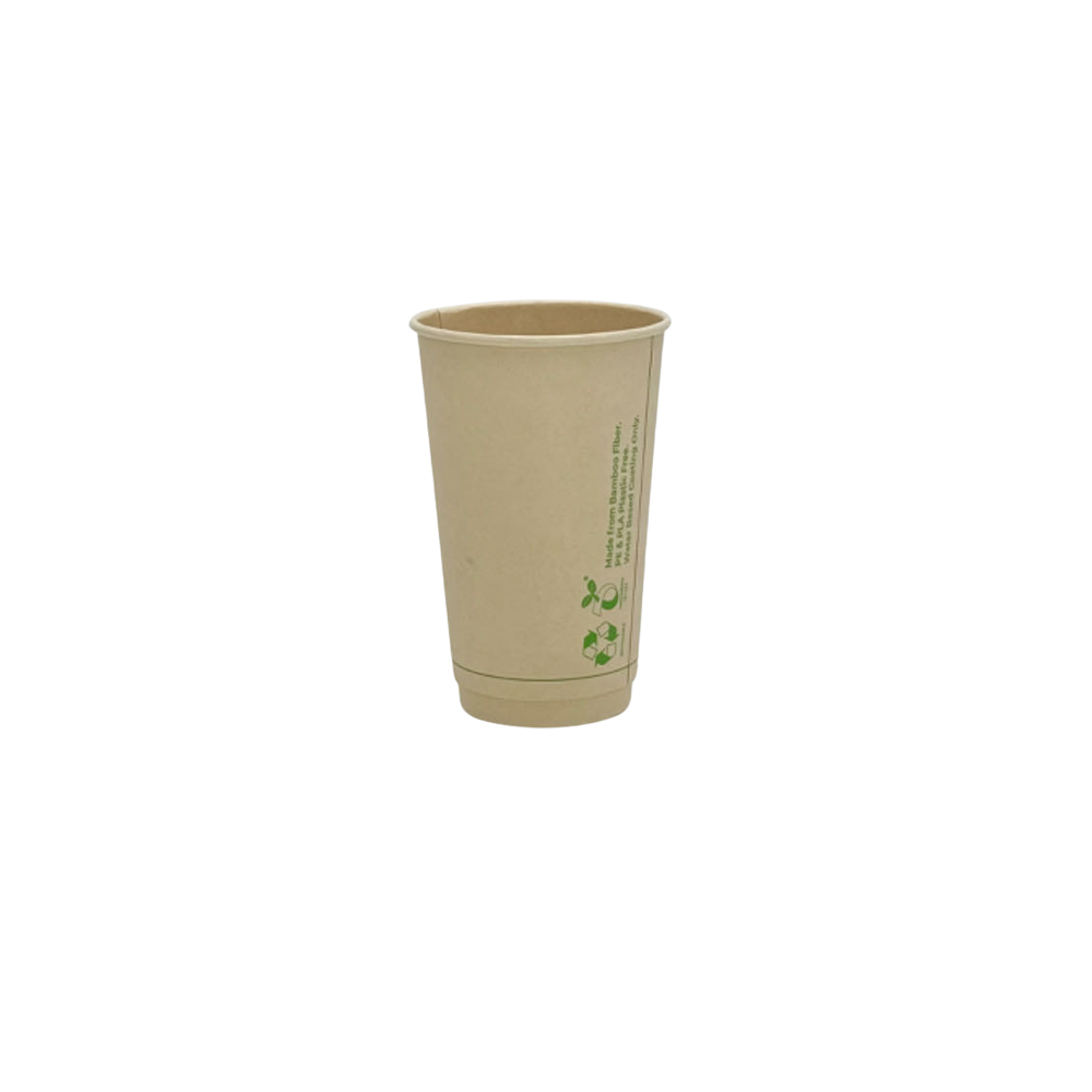 16oz/475mL Aqueous Coated DW (D/90mm) Bamboo Paper Cup