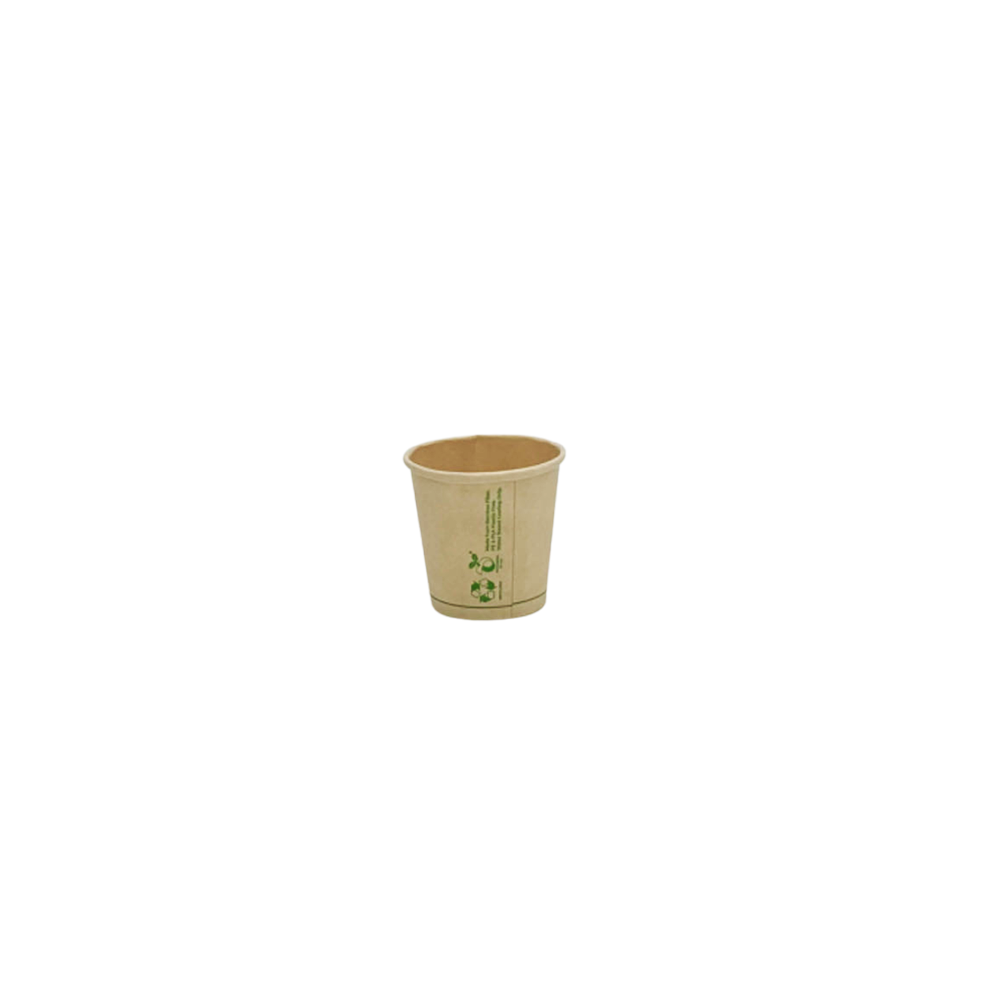 4oz/120mL Aqueous Coated SW (D/62mm) Bamboo Paper Cup