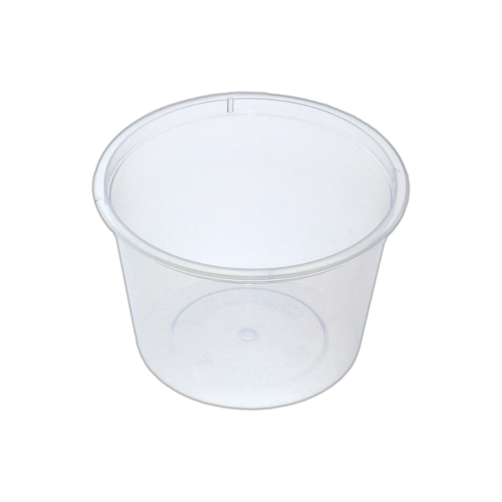 3.3oz/100mL Round Plastic Container Natural