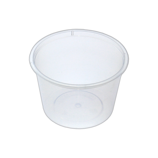 3.3oz/100mL Round Plastic Container Natural