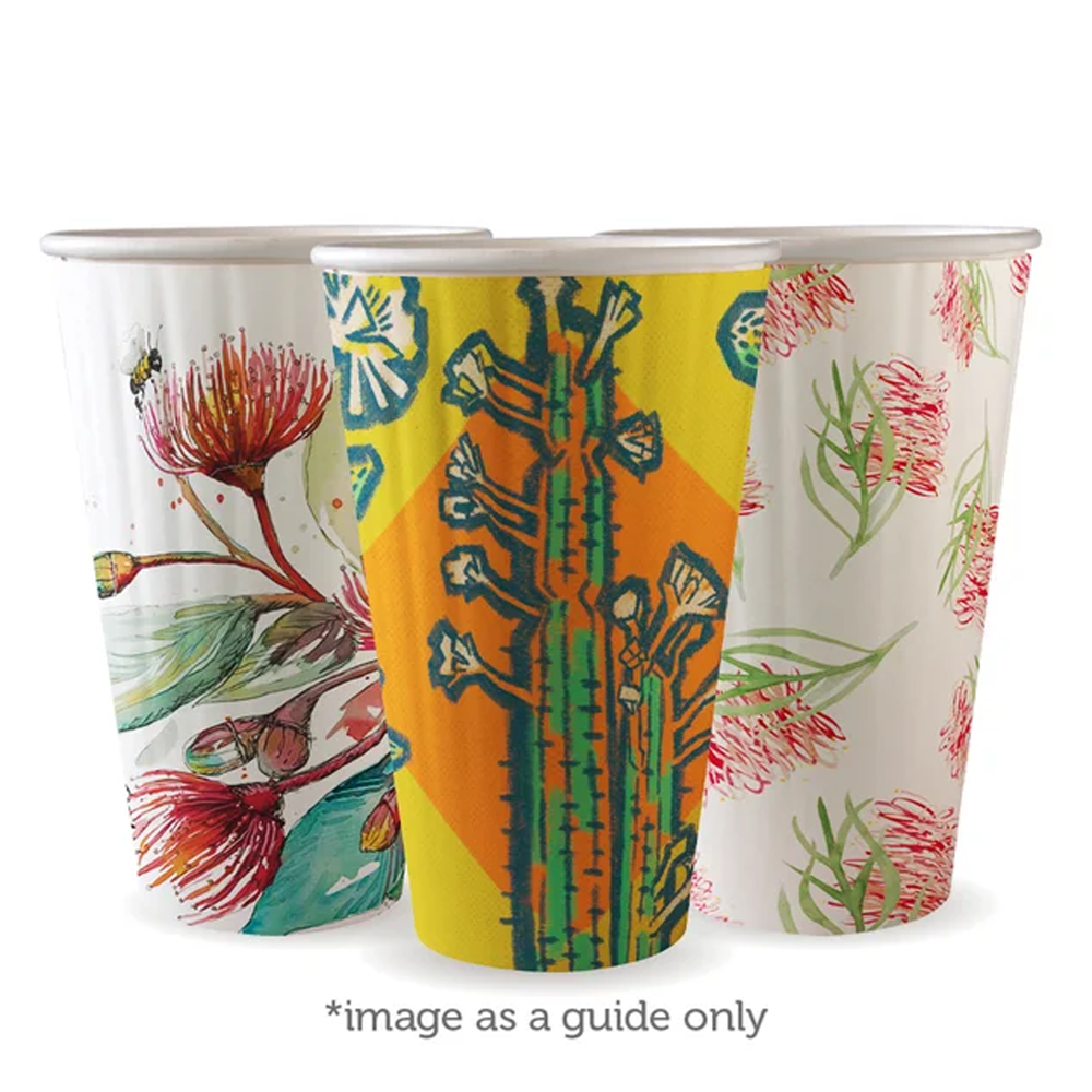 16oz/460mL (90mm) Embossed Art Series Double Wall BioCup - 600/thùng