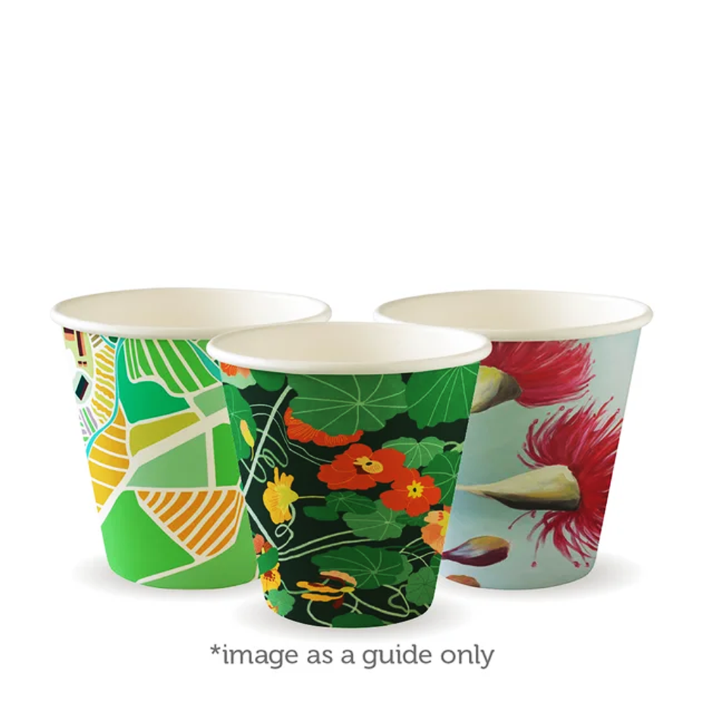 8oz/280mL (90mm) Art Series Single Wall BioCup - 1000/ctn