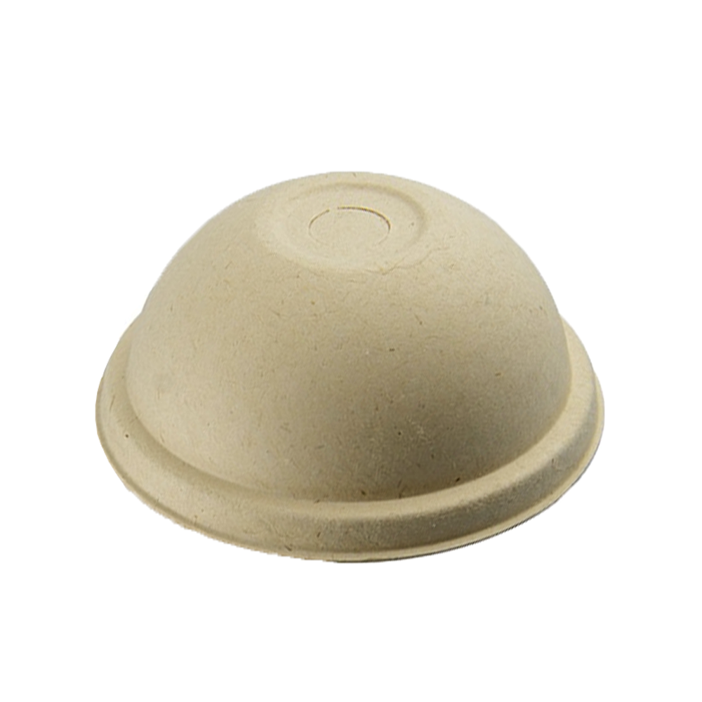 Natural Sugarcane (D/90mm) Dome Lid To Suit 12/16/22/24oz