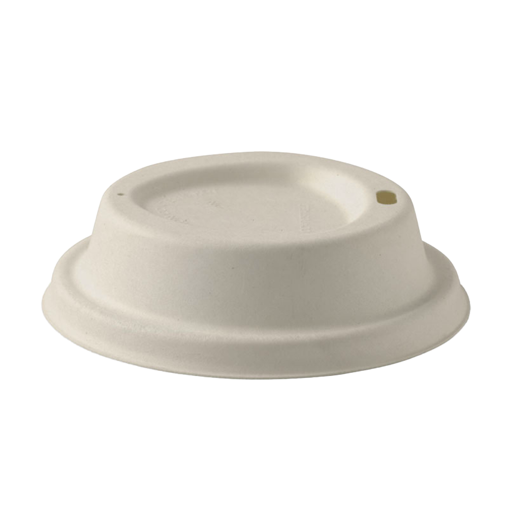 90mm Natural Bagasse Hot Lid