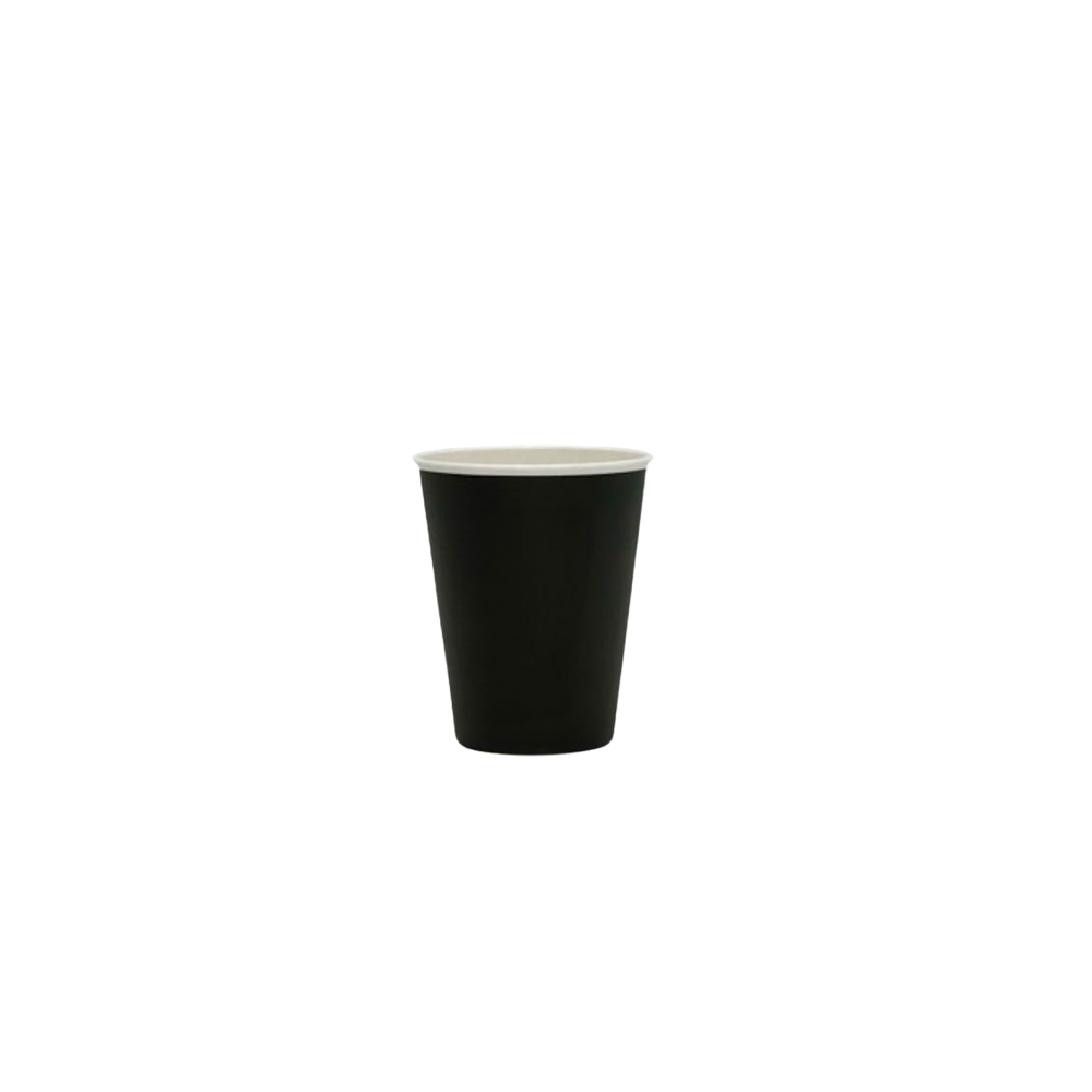 12oz/355mL PE Coated SW (D/90mm) Paper Cup Black