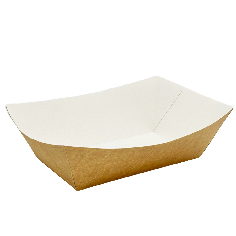 Kraft Cardboard Ex-Large Takeaway Tray