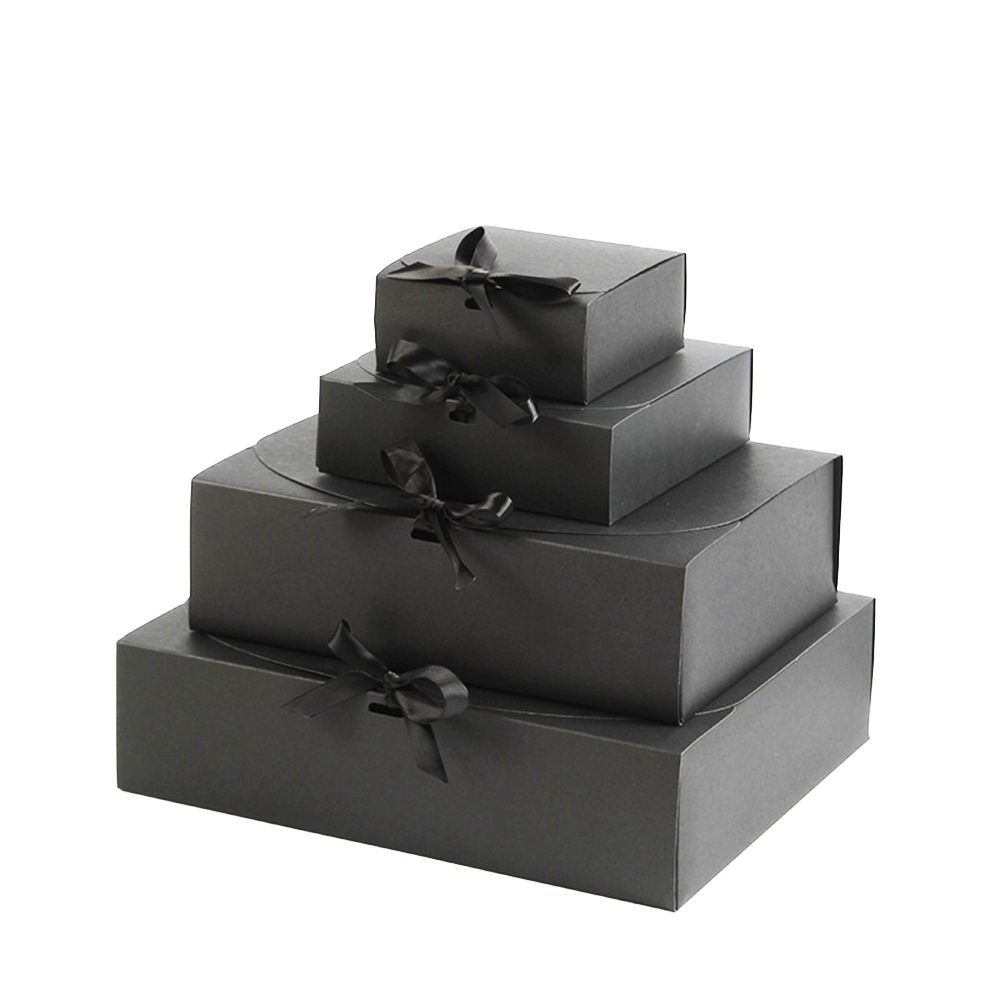 Large Sleek Paper Box With Ribbon