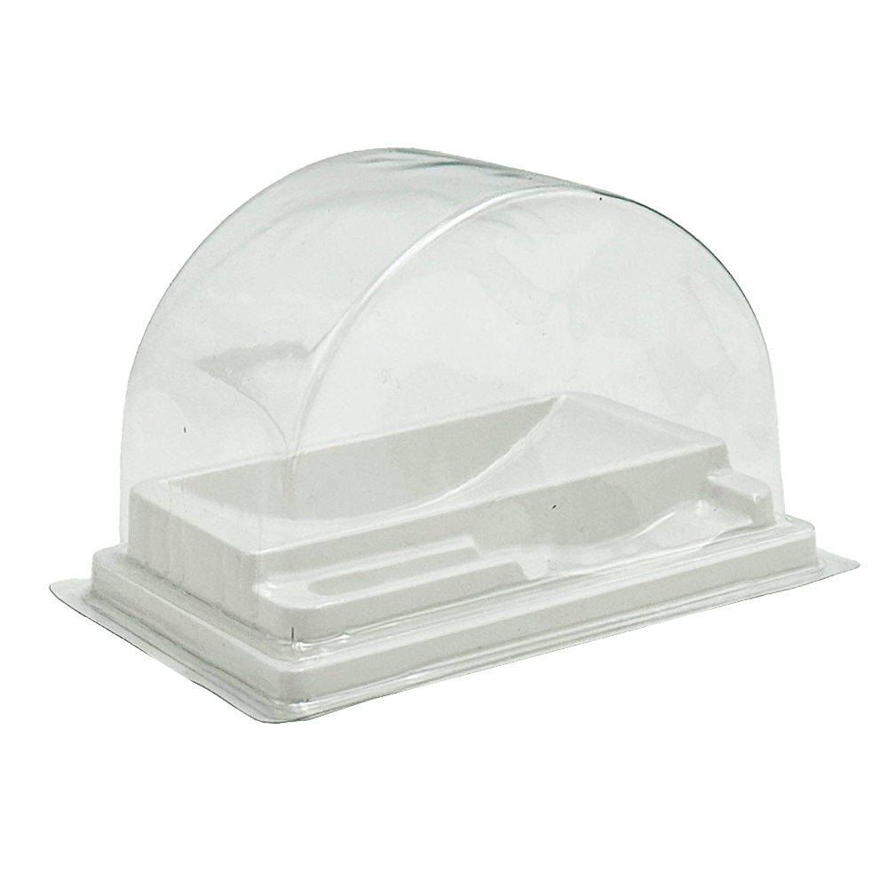 Slice Cake Container With Clear PET Dome Lid