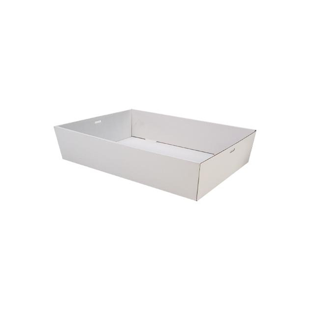 White Corrugated Rectangle Catering Tray - Medium