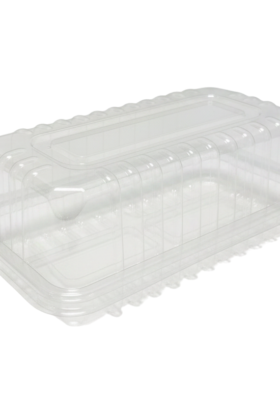 Clear Plastic Bar Cake Container with High Dome Lid – 300/Carton 