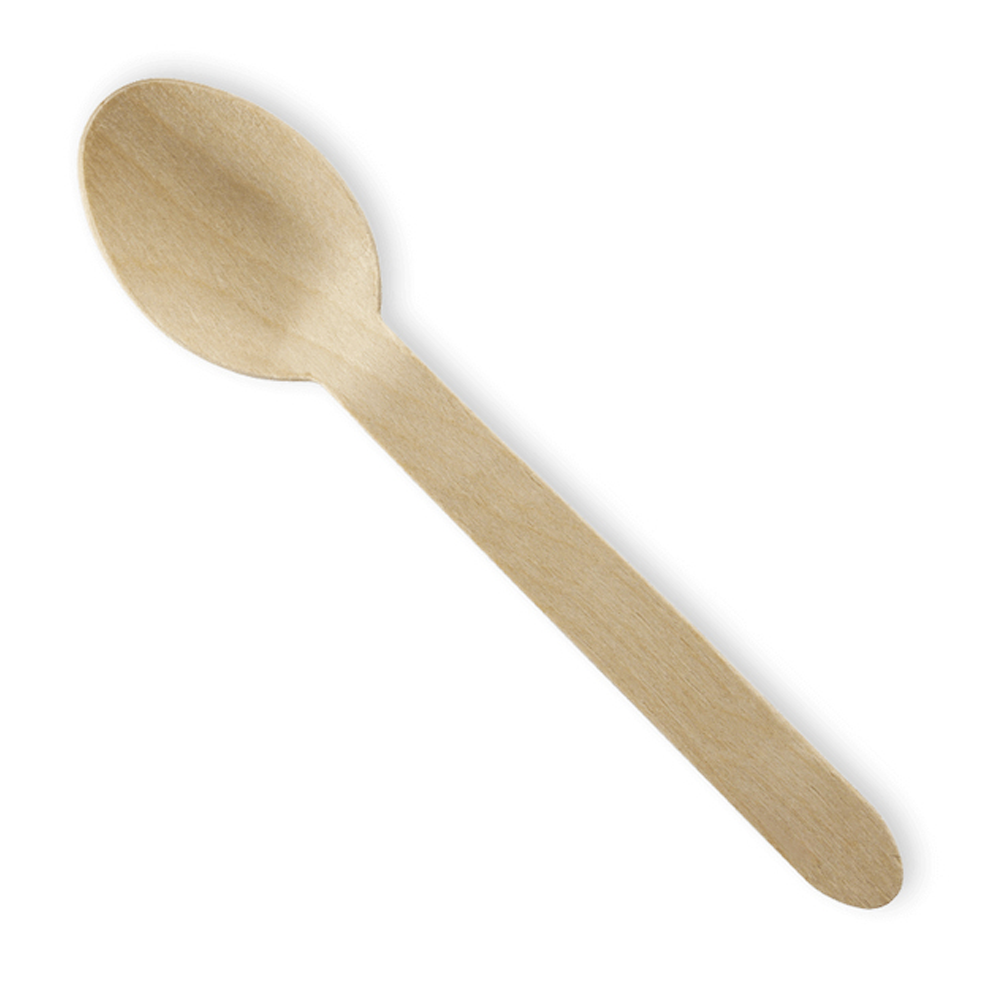 160mm Coated Wooden Spoon Cutlery