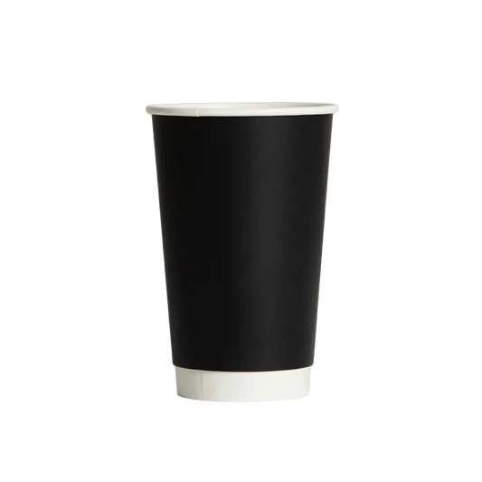 16oz/475mL PE涂层DW（D/90mm）纸杯 黑色