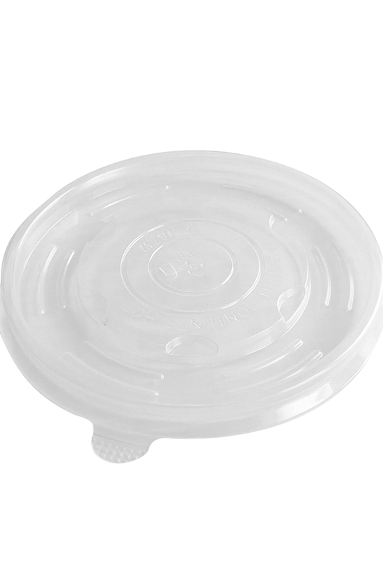 90mm PP Flat Lid For 8oz PLA Soup Bowl