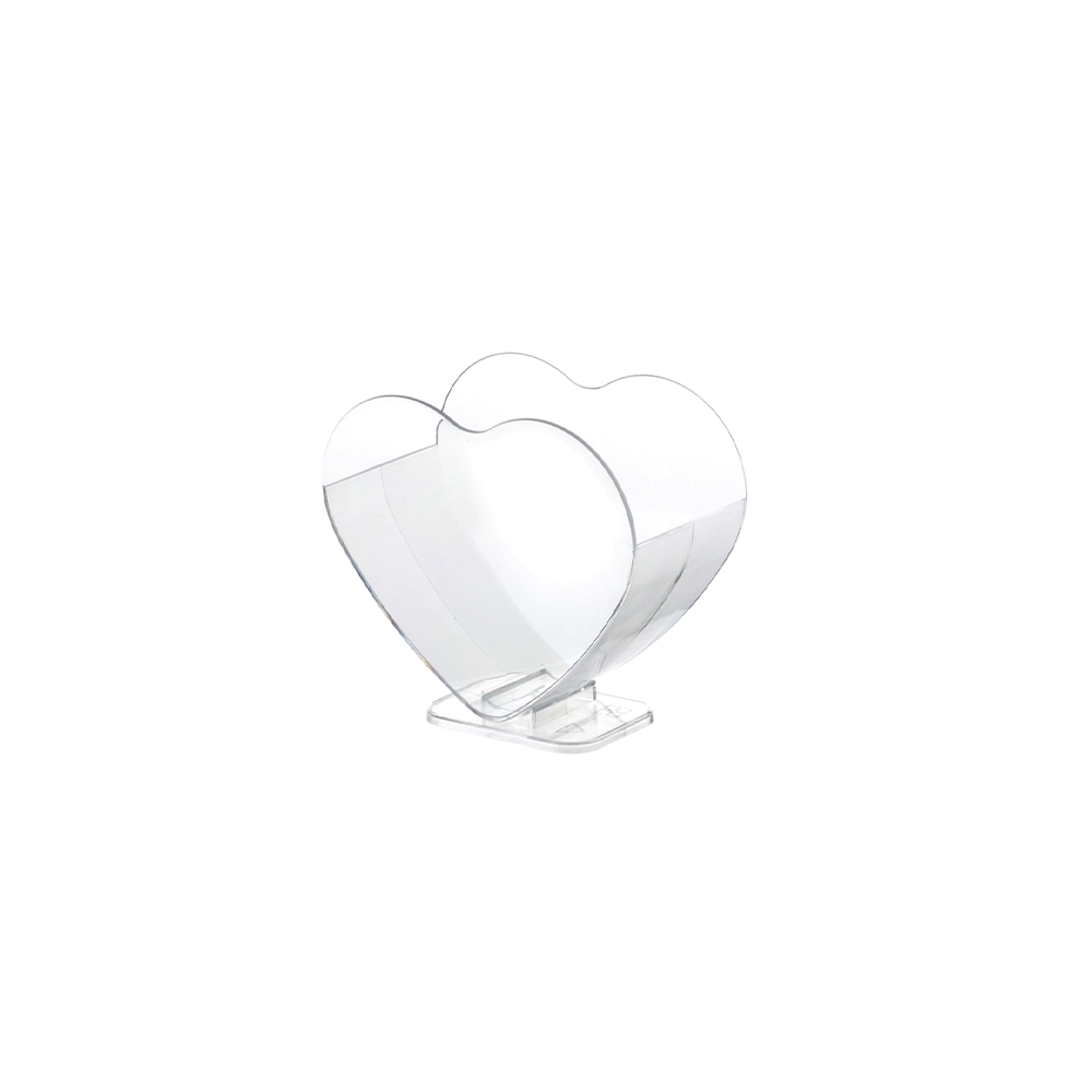 70mL Clear Mini Bowl Heart Shape Container