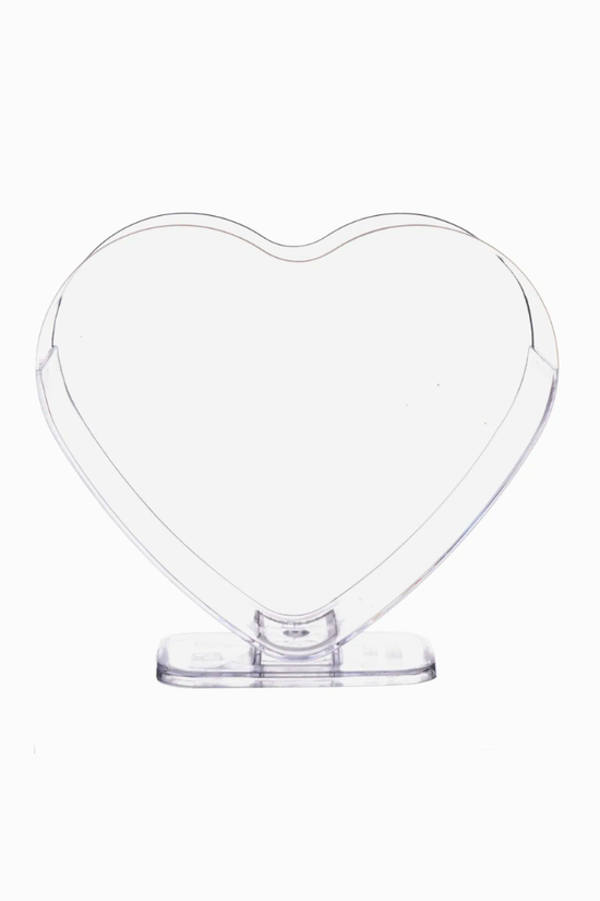 Clear Heart-Shaped Mini Dessert Bowl