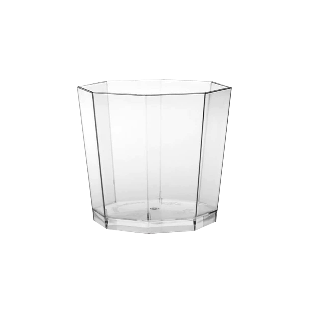 180mL Clear Octagon Shape Container Base