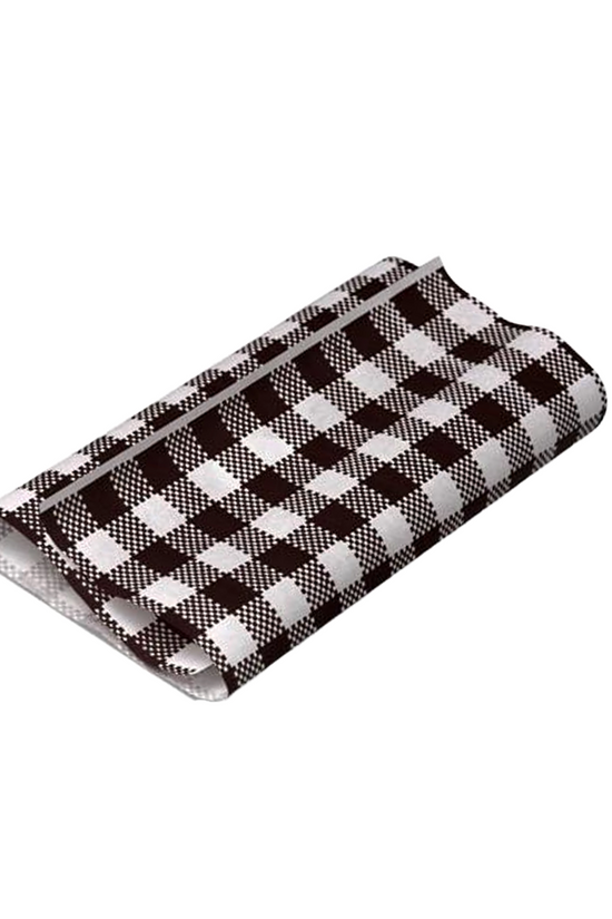 GP Gingham Food Wrapping Paper 300x190mm - 200/PK