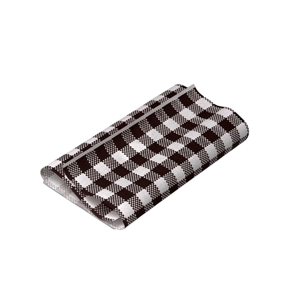 GP Gingham Food Wrapping Paper 300x190mm - 200/PK