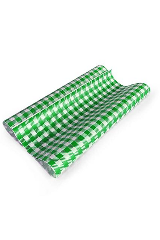 GP Gingham Food Wrapping Paper 300x190mm - 200/PK