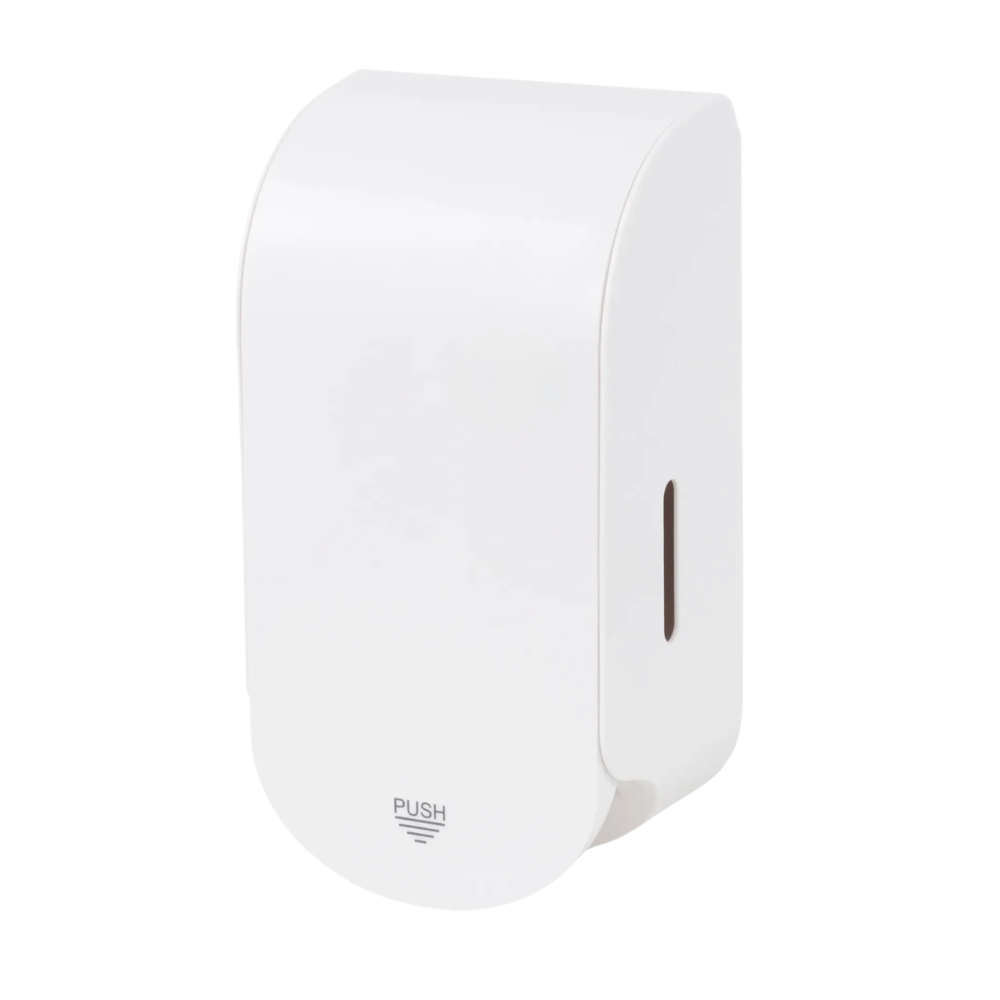 White Manual Push Foaming Soap Dispenser – High Capacity