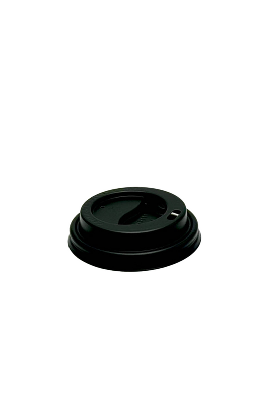 Black 62mm Coffee Cup Lid for 4oz Paper Cups (Carton of 1000)